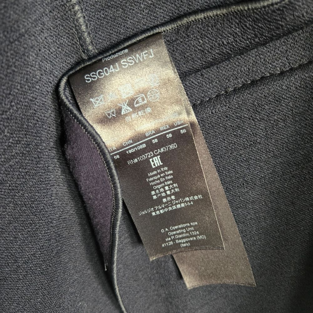 Giorgio Armani Light Navy Blazer Men's Jacket Size 58 IT 46 US New - Picture 7 of 8